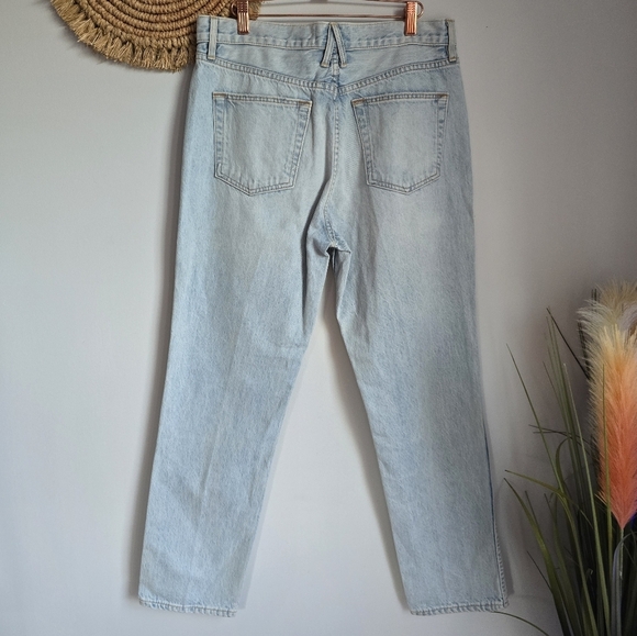 SLVRLAKE New Virginia Slim Love Song Light Wash High Rise Straight Jeans SZ 31 - Picture 6 of 11